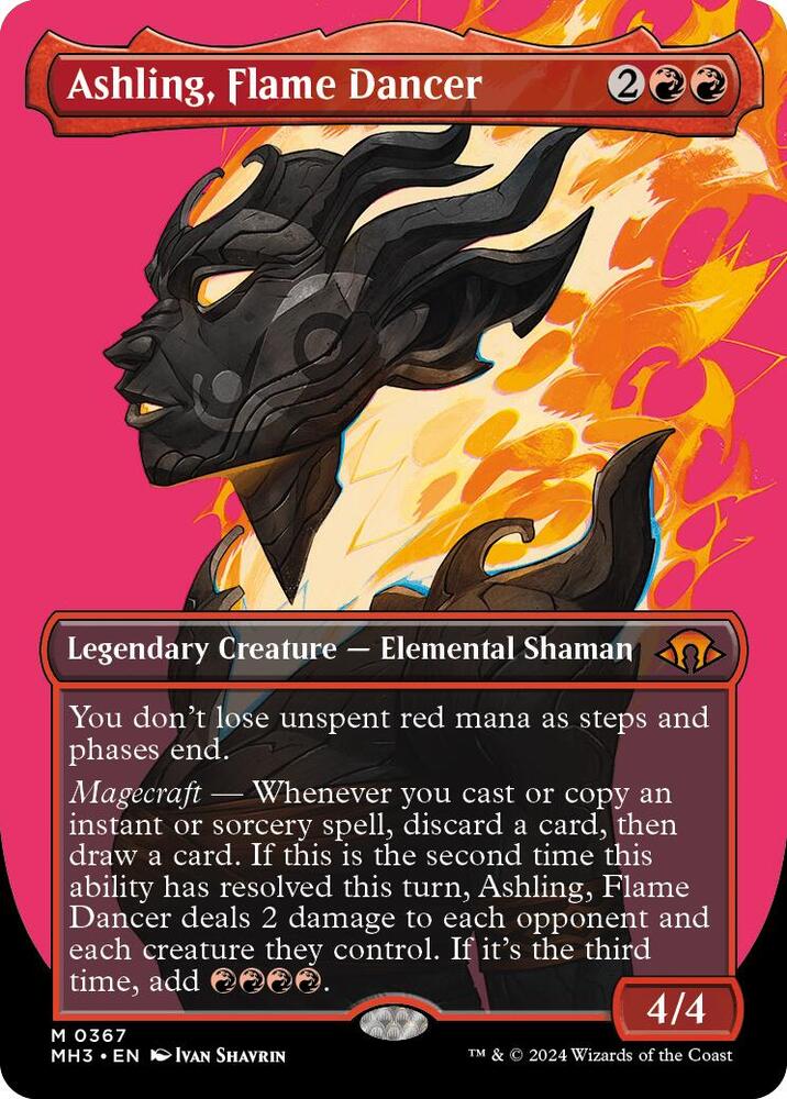 Ashling, Flame Dancer (Borderless) 367 card from Modern Horizons 3