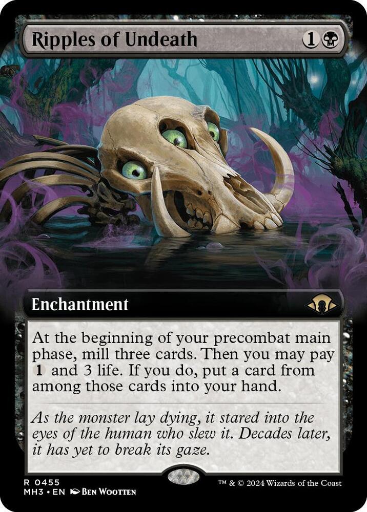 Ripples of Undeath (Extended Art) 455 card from Modern Horizons 3