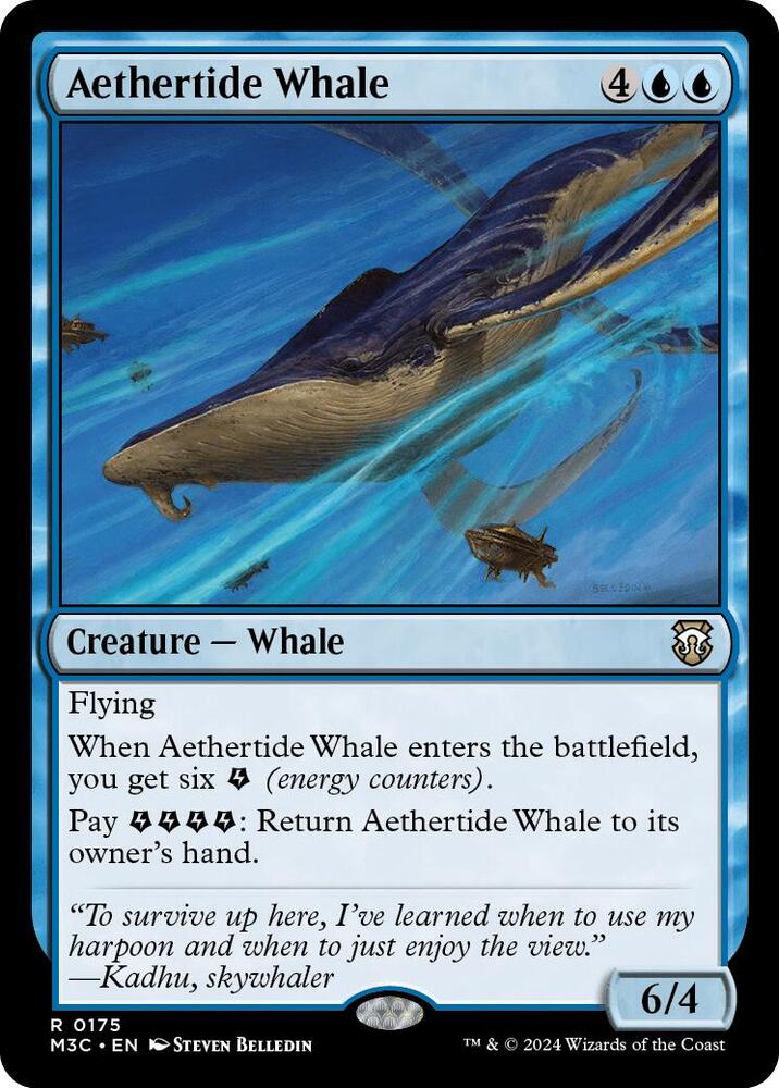 Aethertide Whale 175 card from Commander: Modern Horizons 3