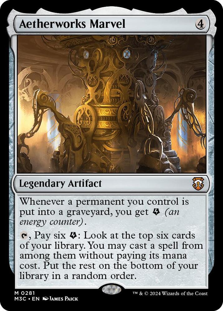 Aetherworks Marvel 281 card from Commander: Modern Horizons 3