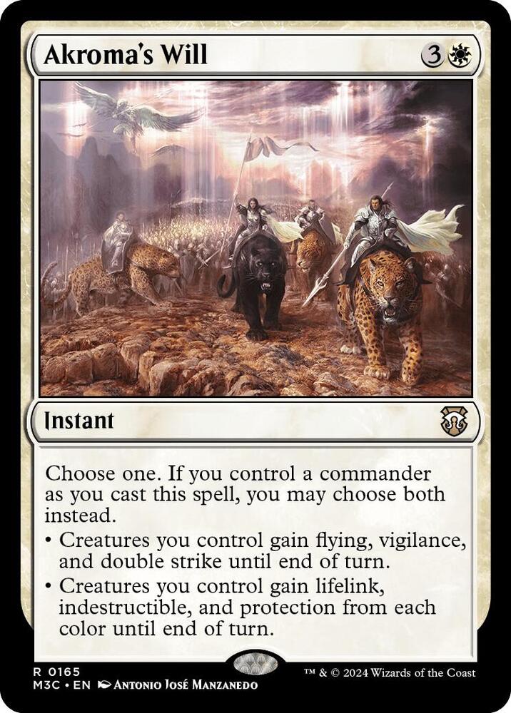 Akroma's Will 165 card from Commander: Modern Horizons 3