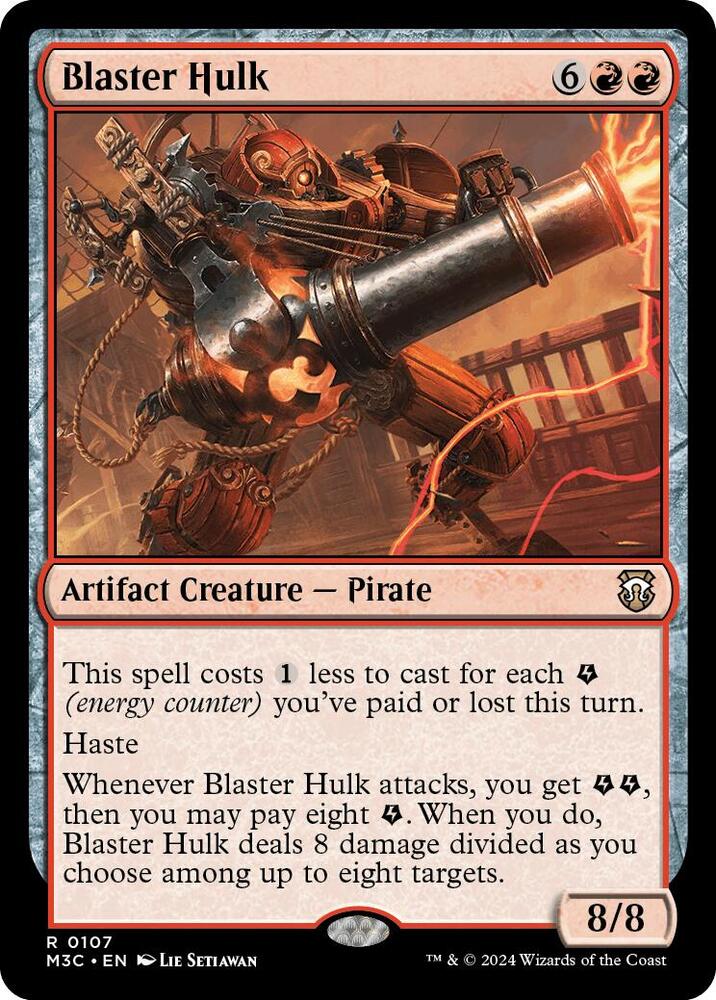 Blaster Hulk 107 card from Commander: Modern Horizons 3