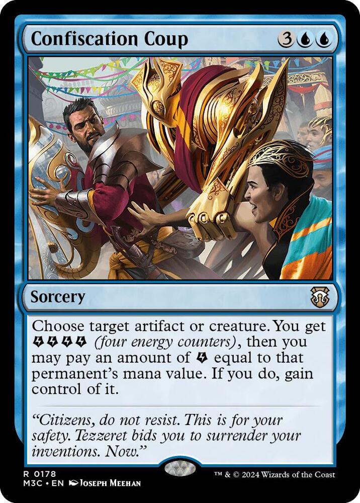 Confiscation Coup 178 card from Commander: Modern Horizons 3
