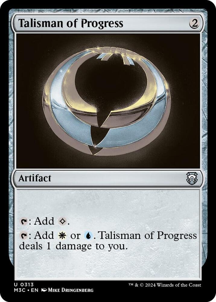 Talisman of Progress 313 card from Commander: Modern Horizons 3