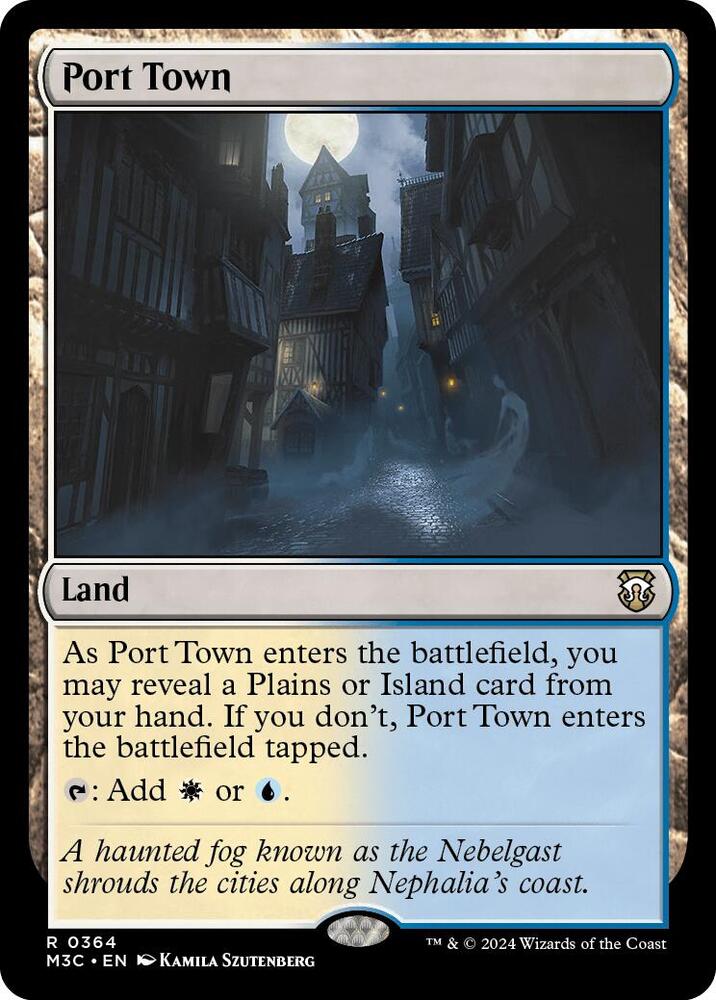 Port Town 364 card from Commander: Modern Horizons 3
