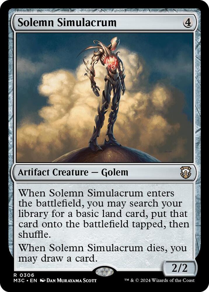 Solemn Simulacrum 306 card from Commander: Modern Horizons 3