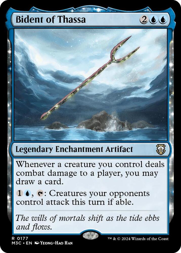 Bident of Thassa 177 card from Commander: Modern Horizons 3