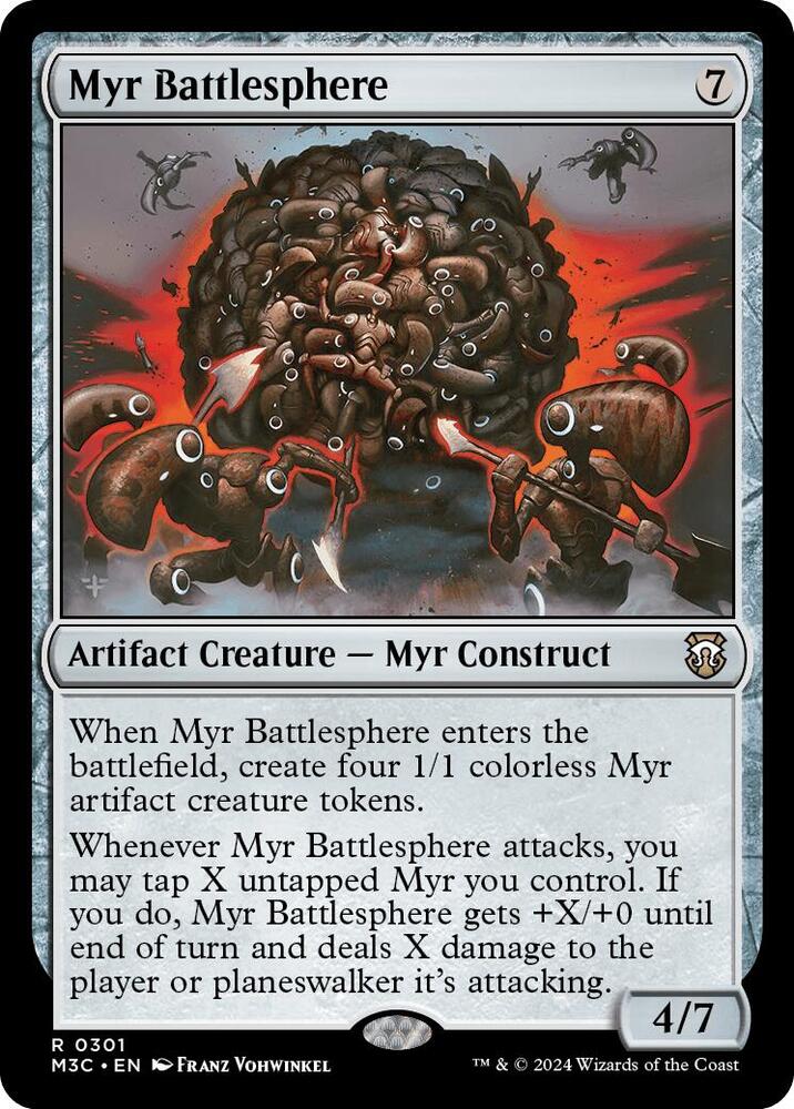 Myr Battlesphere 301 card from Commander: Modern Horizons 3