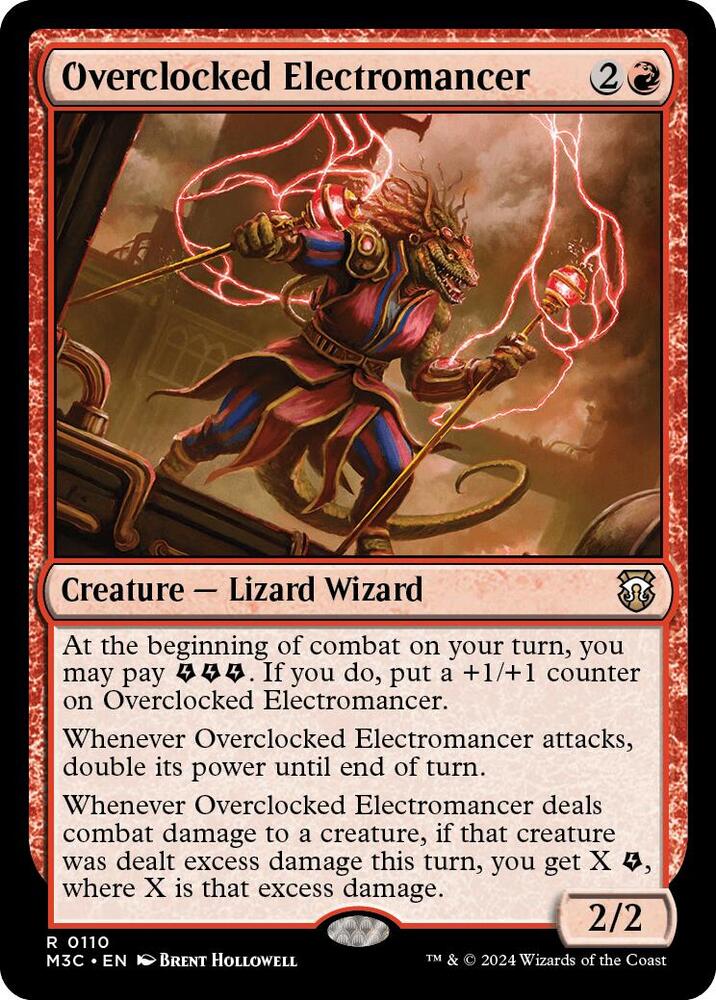 Overclocked Electromancer 110 card from Commander: Modern Horizons 3