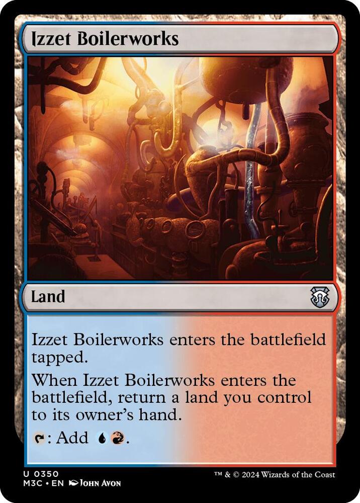 Izzet Boilerworks 350 card from Commander: Modern Horizons 3