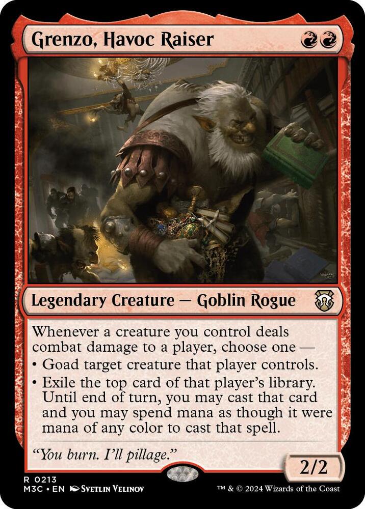 Grenzo, Havoc Raiser 213 card from Commander: Modern Horizons 3