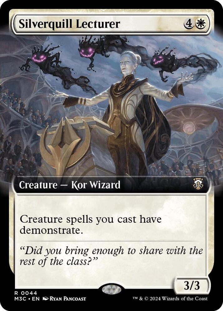 Silverquill Lecturer (Extended Art) 44 card from Commander: Modern Horizons 3