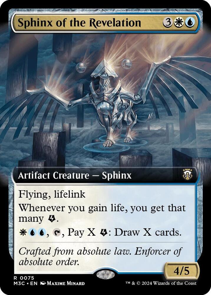 Sphinx of the Revelation (Extended Art) 75 card from Commander: Modern Horizons 3
