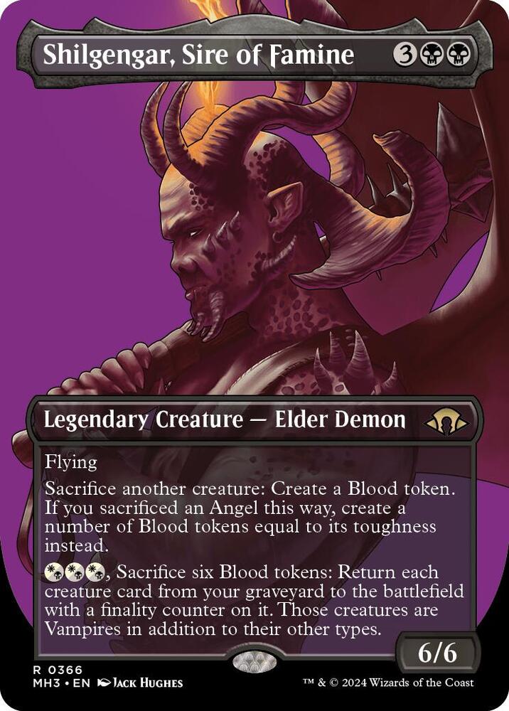Shilgengar, Sire of Famine (Borderless) 366 card from Modern Horizons 3
