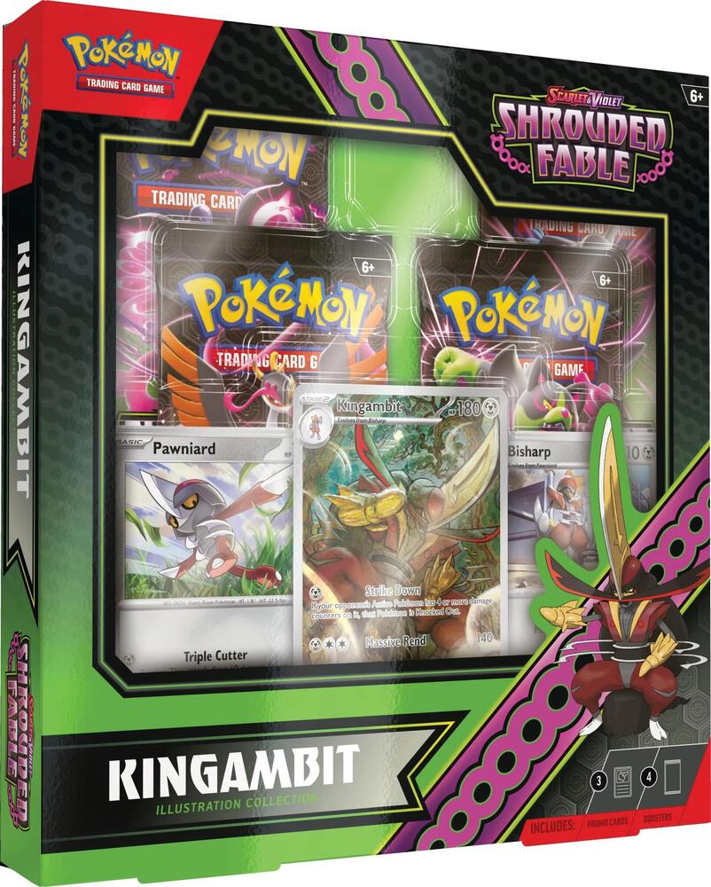 Kingambit Illustration Collection card from SV: Shrouded Fable