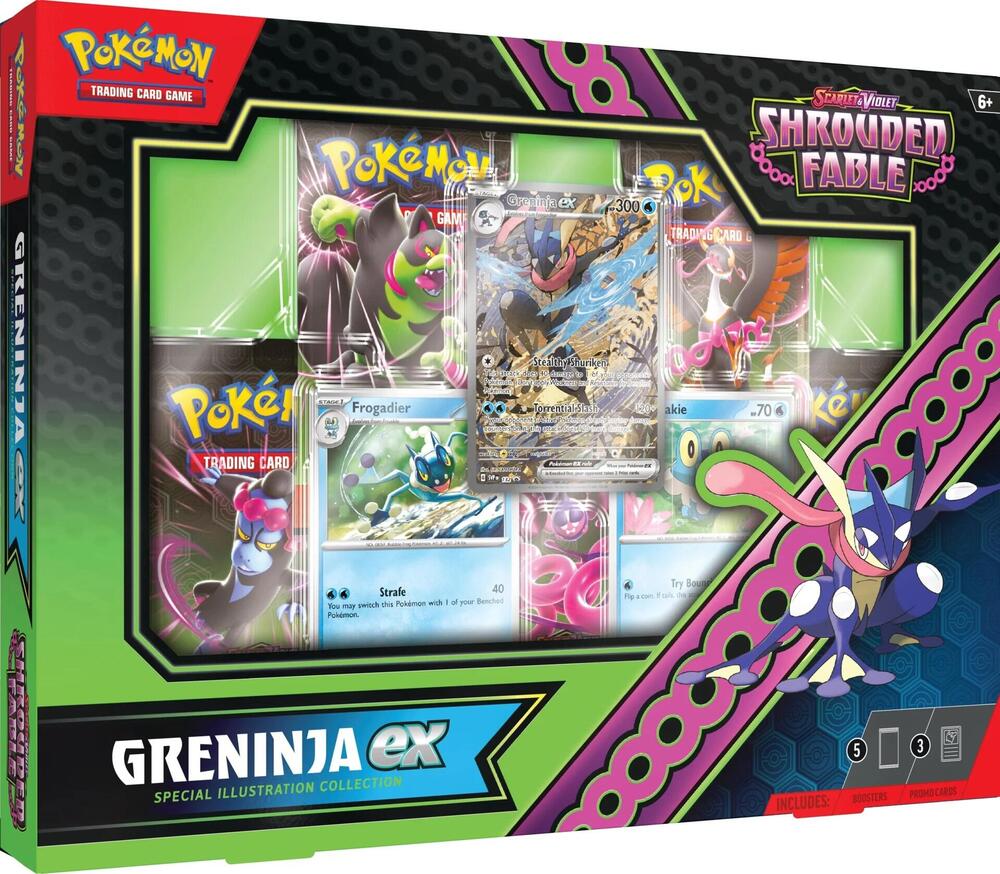 Greninja ex Special Illustration Collection card from SV: Shrouded Fable