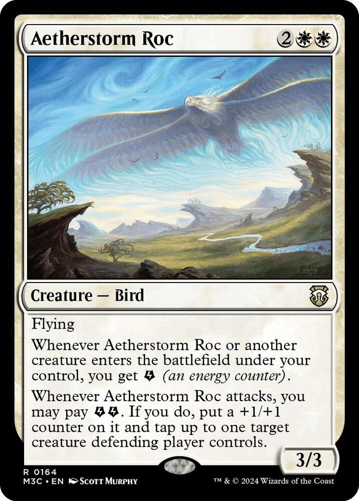 Aetherstorm Roc (Ripple Foil) 164 card from Commander: Modern Horizons 3
