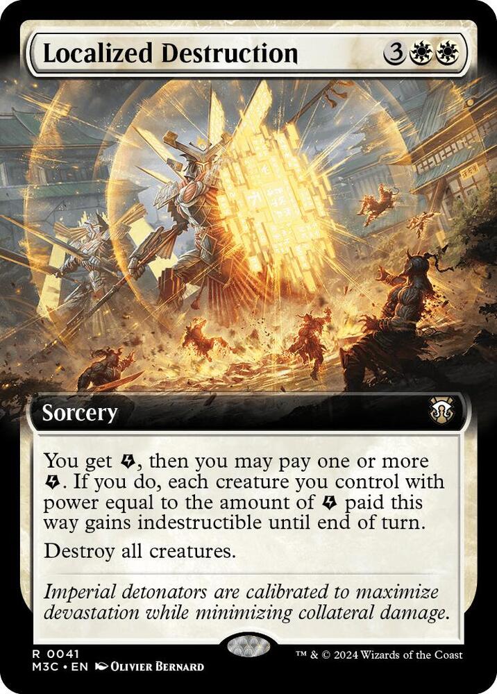 Localized Destruction (Extended Art) (Ripple Foil) 41 card from Commander: Modern Horizons 3