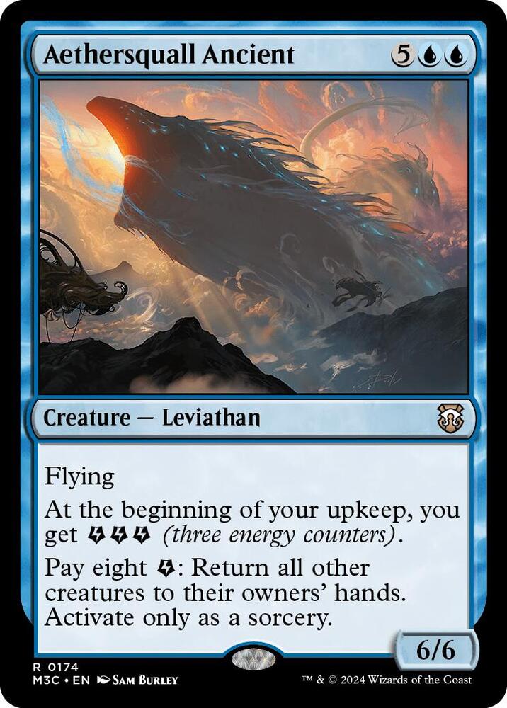 Aethersquall Ancient (Ripple Foil) 174 card from Commander: Modern Horizons 3