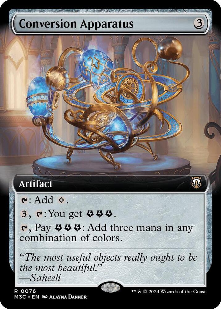 Conversion Apparatus (Extended Art) (Ripple Foil) 76 card from Commander: Modern Horizons 3