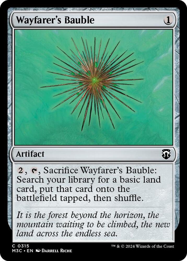Wayfarer's Bauble (Ripple Foil) 315 card from Commander: Modern Horizons 3