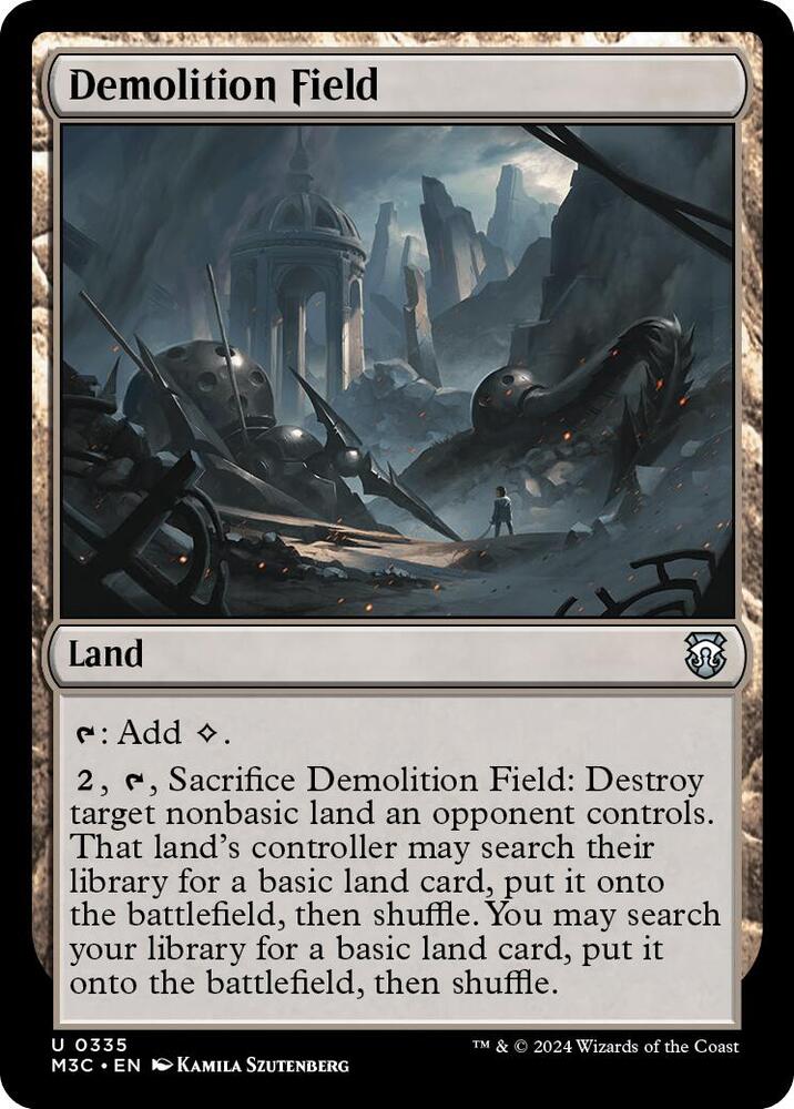 Demolition Field (Ripple Foil) 335 card from Commander: Modern Horizons 3