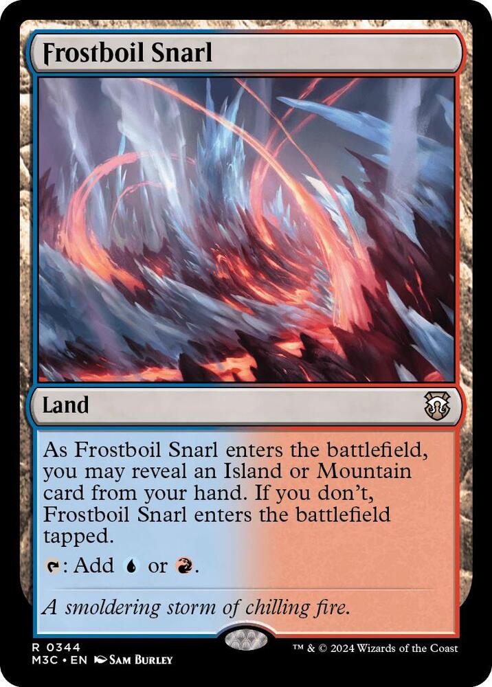 Frostboil Snarl (Ripple Foil) 344 card from Commander: Modern Horizons 3