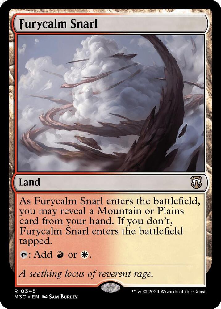 Furycalm Snarl (Ripple Foil) 345 card from Commander: Modern Horizons 3