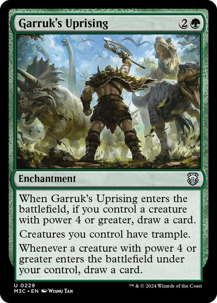 Garruk's Uprising 229 card from Commander: Modern Horizons 3