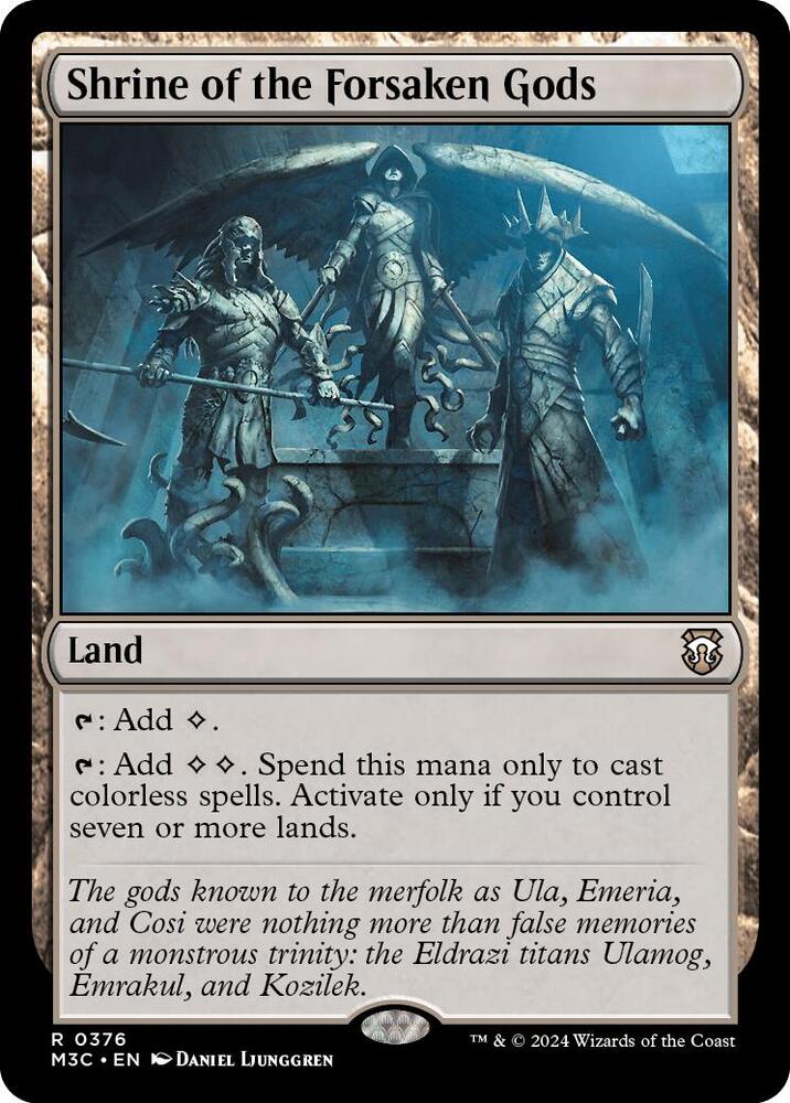 Shrine of the Forsaken Gods 376 card from Commander: Modern Horizons 3