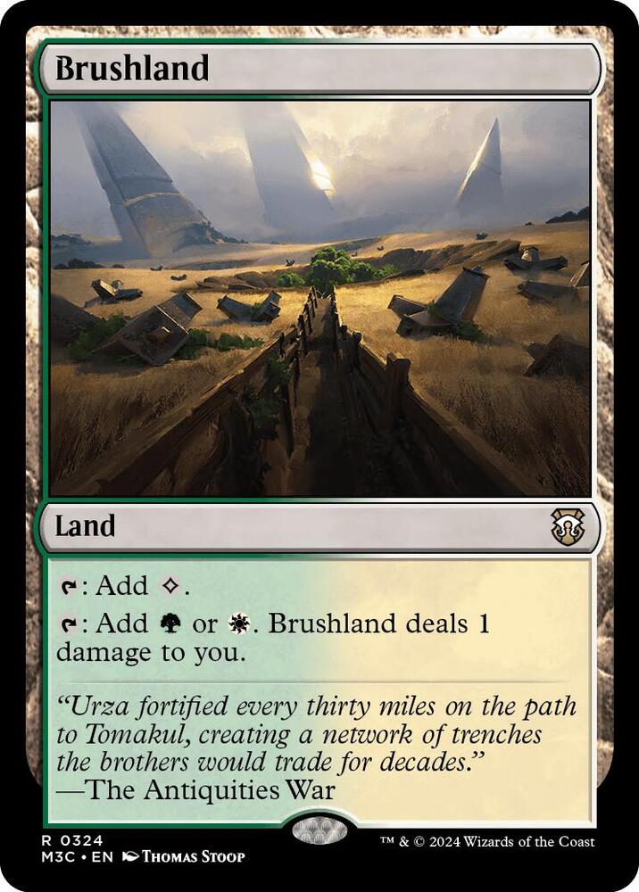 Brushland 324 card from Commander: Modern Horizons 3