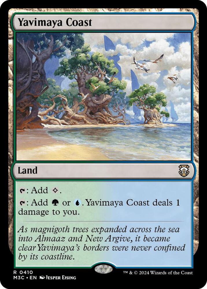 Yavimaya Coast 410 card from Commander: Modern Horizons 3
