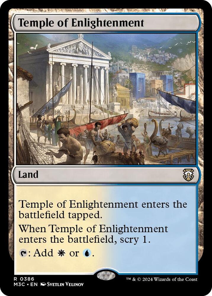 Temple of Enlightenment (Ripple Foil) 386 card from Commander: Modern Horizons 3
