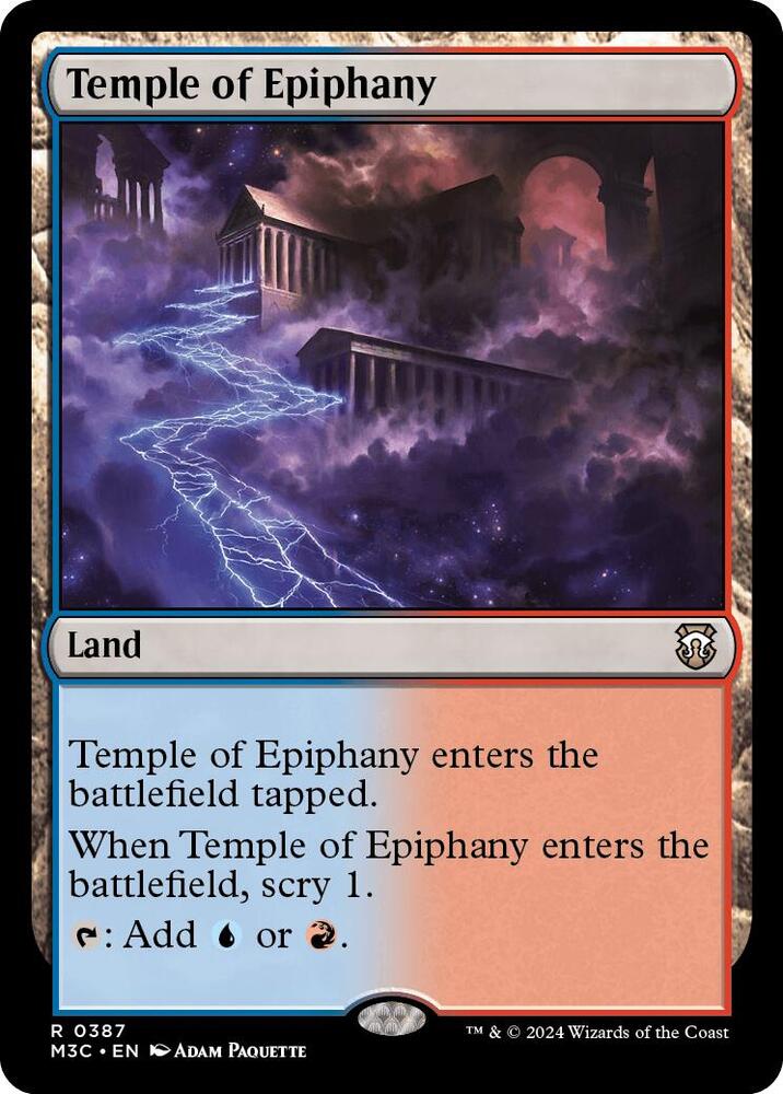 Temple of Epiphany (Ripple Foil) 387 card from Commander: Modern Horizons 3