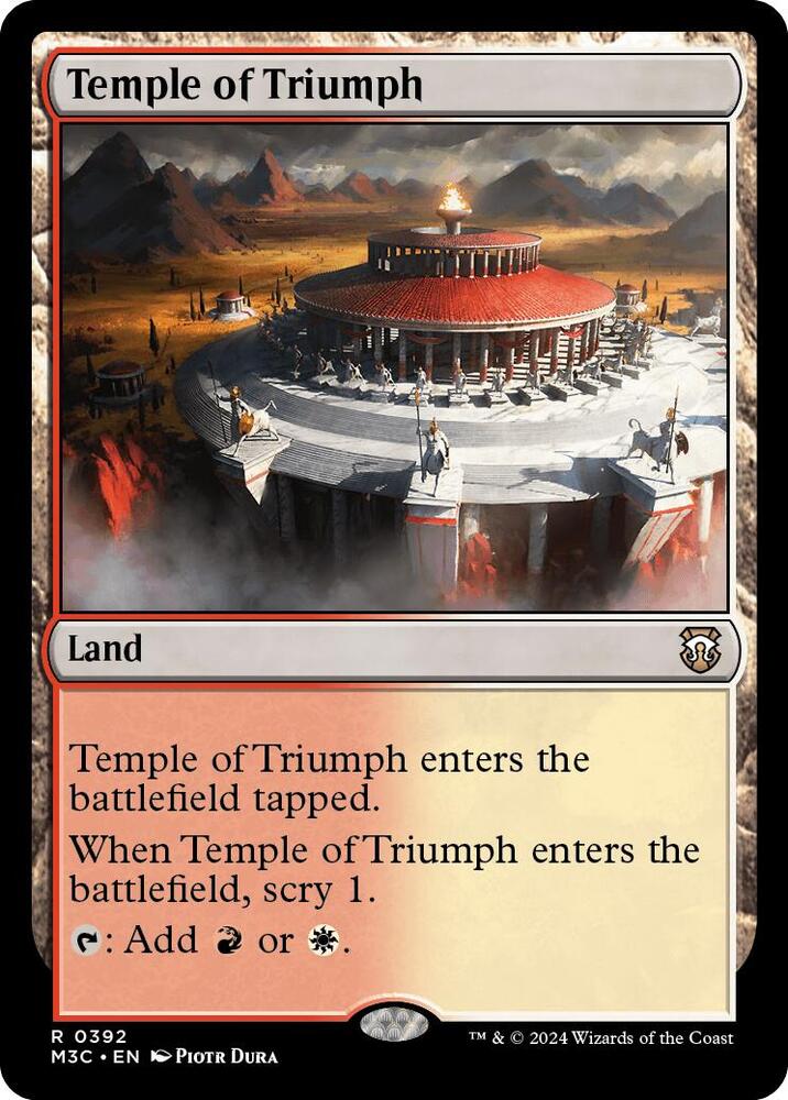Temple of Triumph (Ripple Foil) 392 card from Commander: Modern Horizons 3
