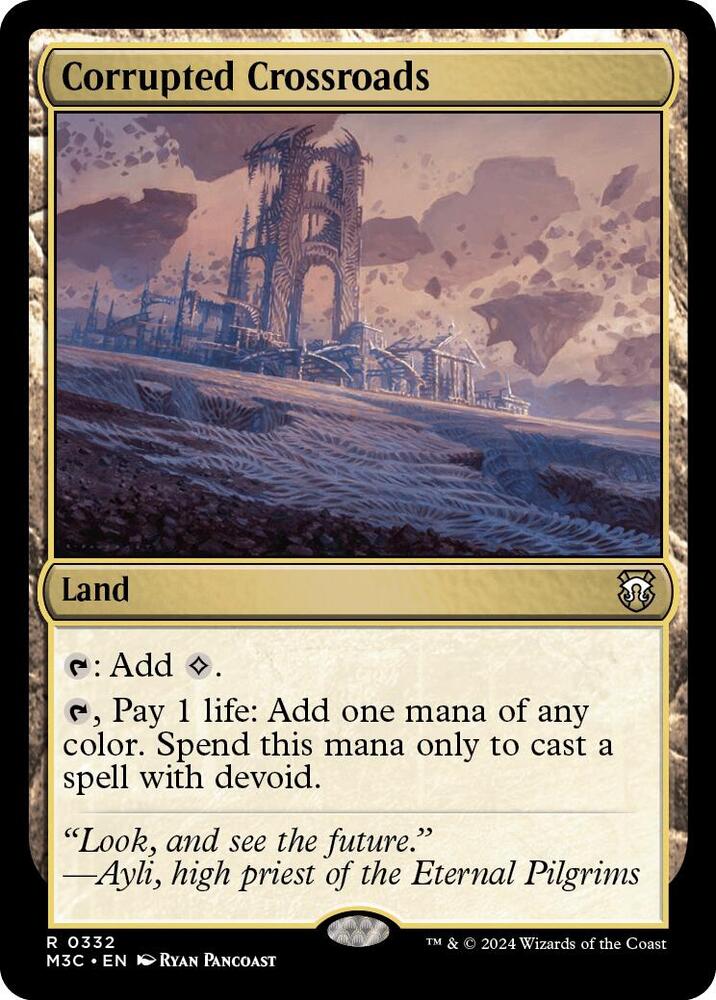 Corrupted Crossroads 332 card from Commander: Modern Horizons 3