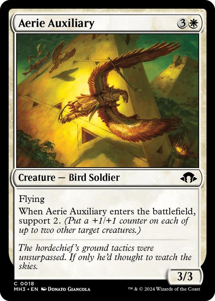 Aerie Auxiliary 18 card from Modern Horizons 3