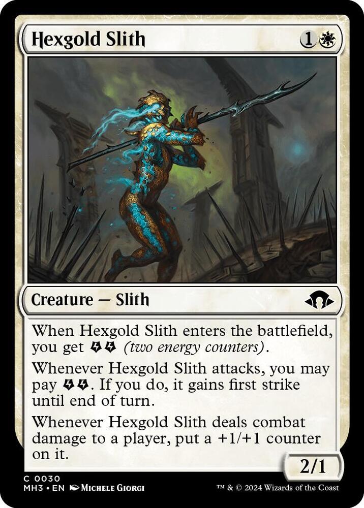 Hexgold Slith 30 card from Modern Horizons 3