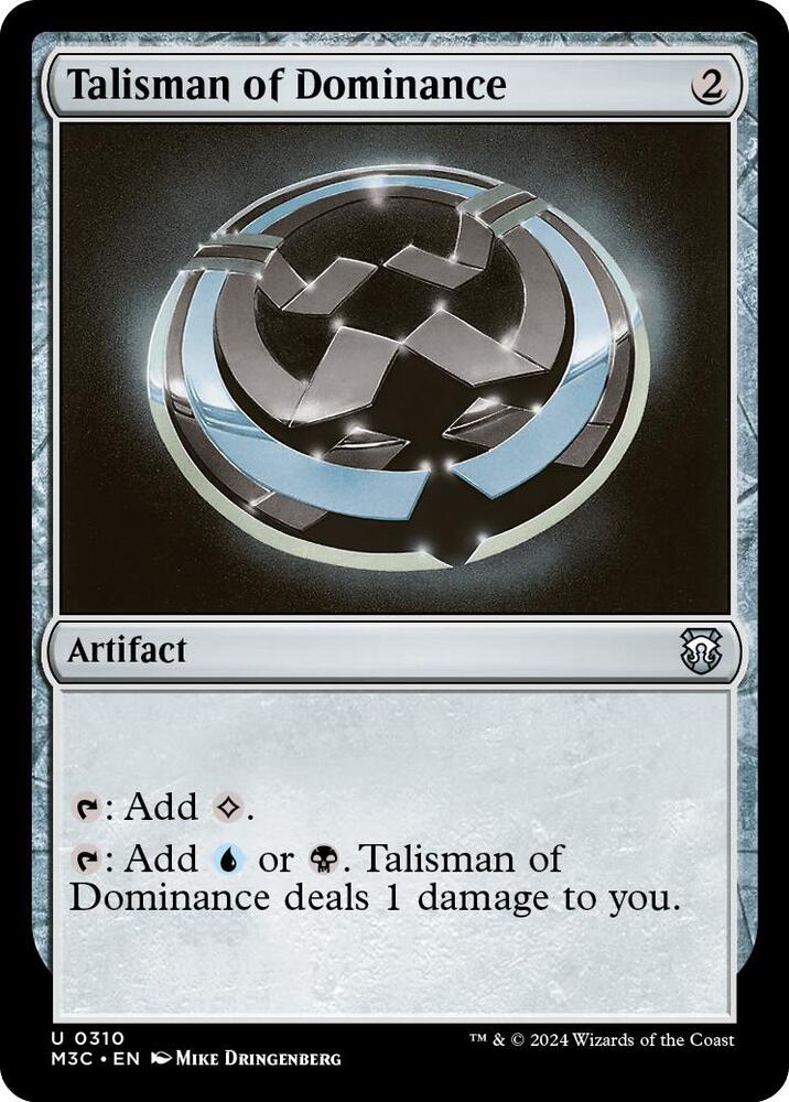 Talisman of Dominance 310 card from Commander: Modern Horizons 3