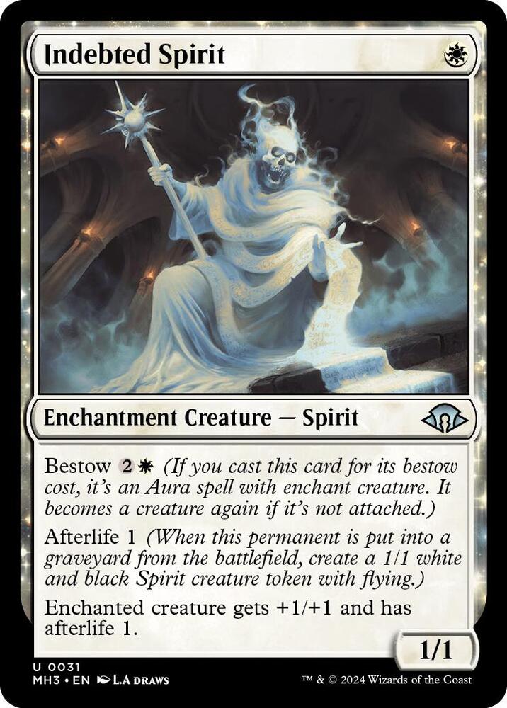 Indebted Spirit 31 card from Modern Horizons 3