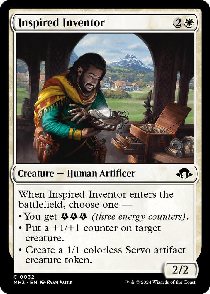 Inspired Inventor 32 card from Modern Horizons 3
