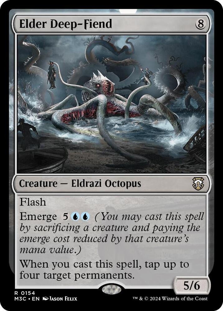 Elder Deep-Fiend 154 card from Commander: Modern Horizons 3