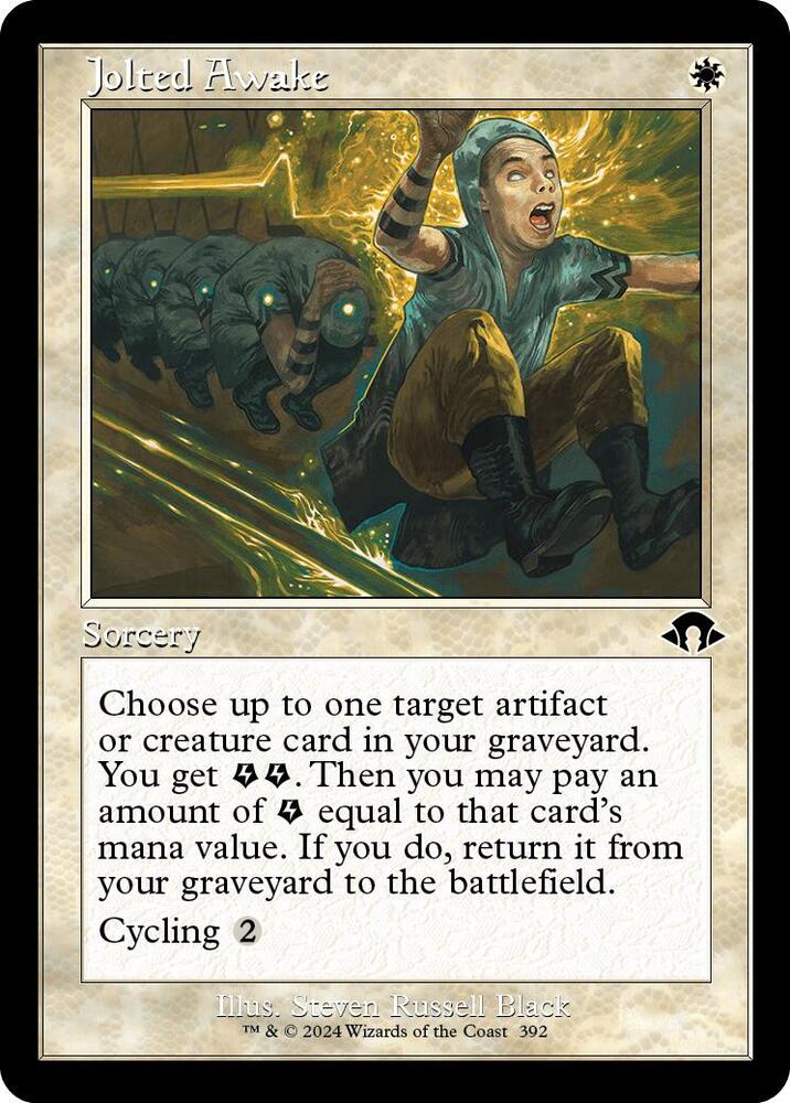 Jolted Awake (Retro Frame) 392 card from Modern Horizons 3
