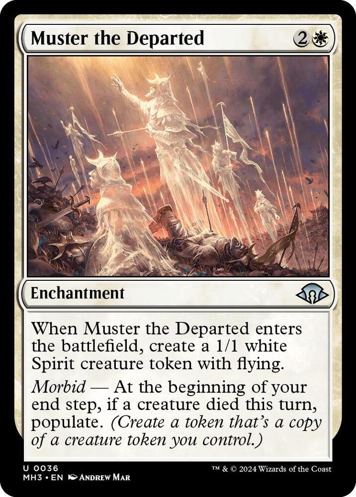 Muster the Departed 36 card from Modern Horizons 3