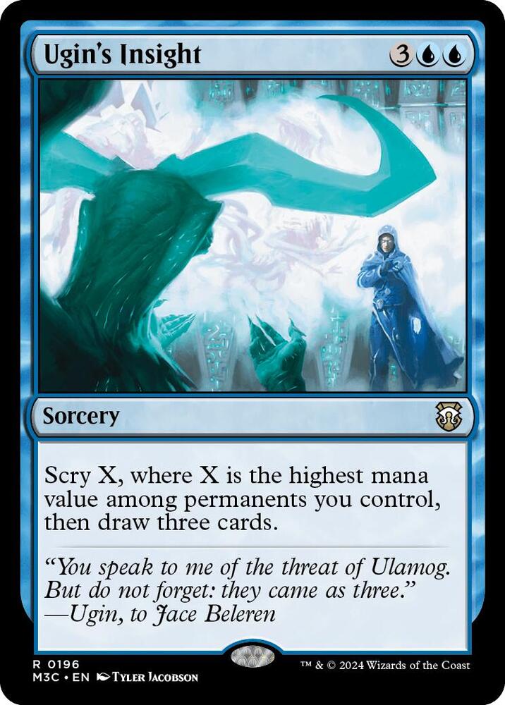 Ugin's Insight 196 card from Commander: Modern Horizons 3