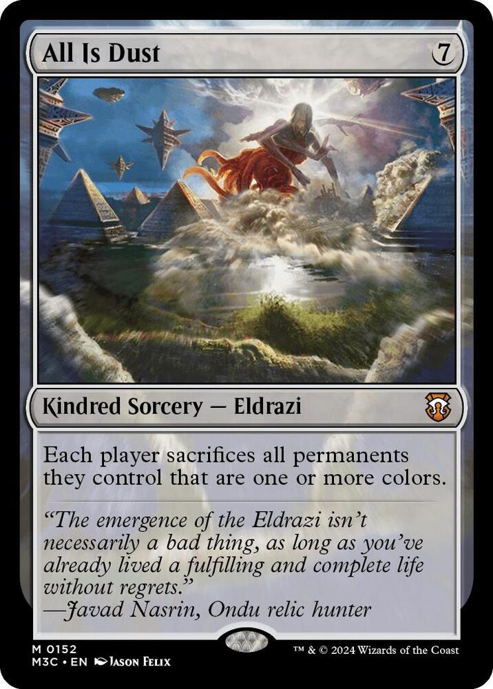 All Is Dust 152 card from Commander: Modern Horizons 3