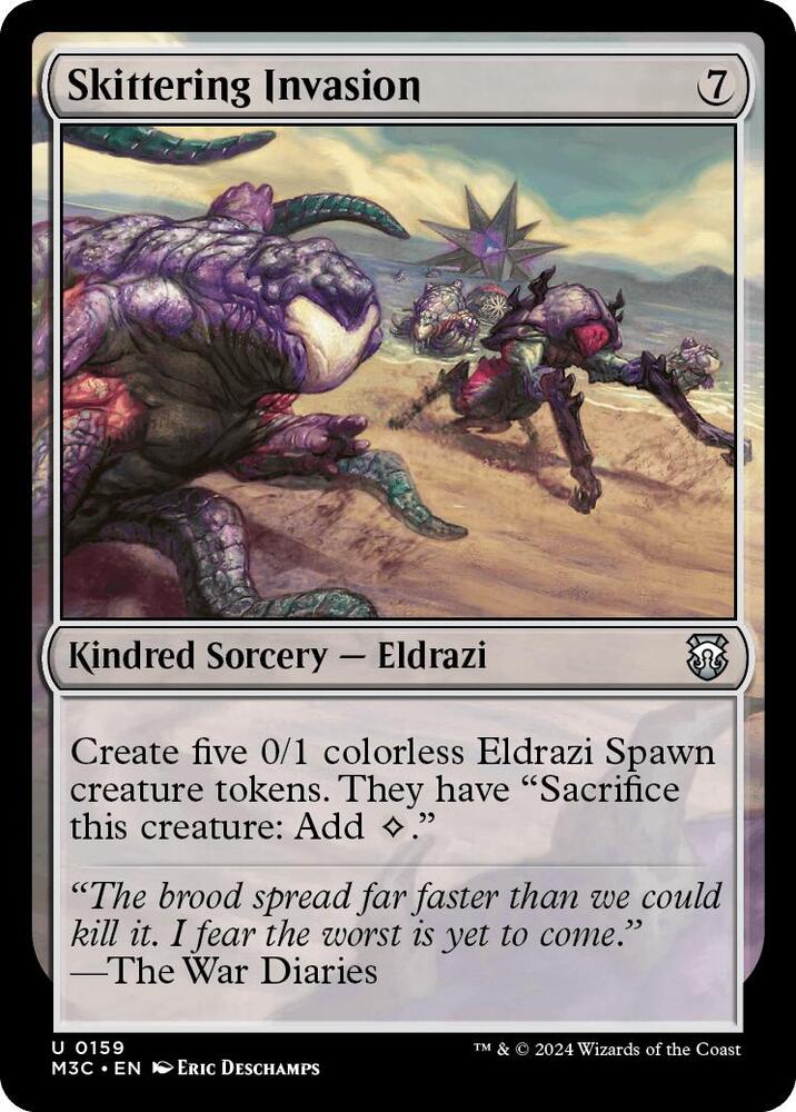 Skittering Invasion 159 card from Commander: Modern Horizons 3