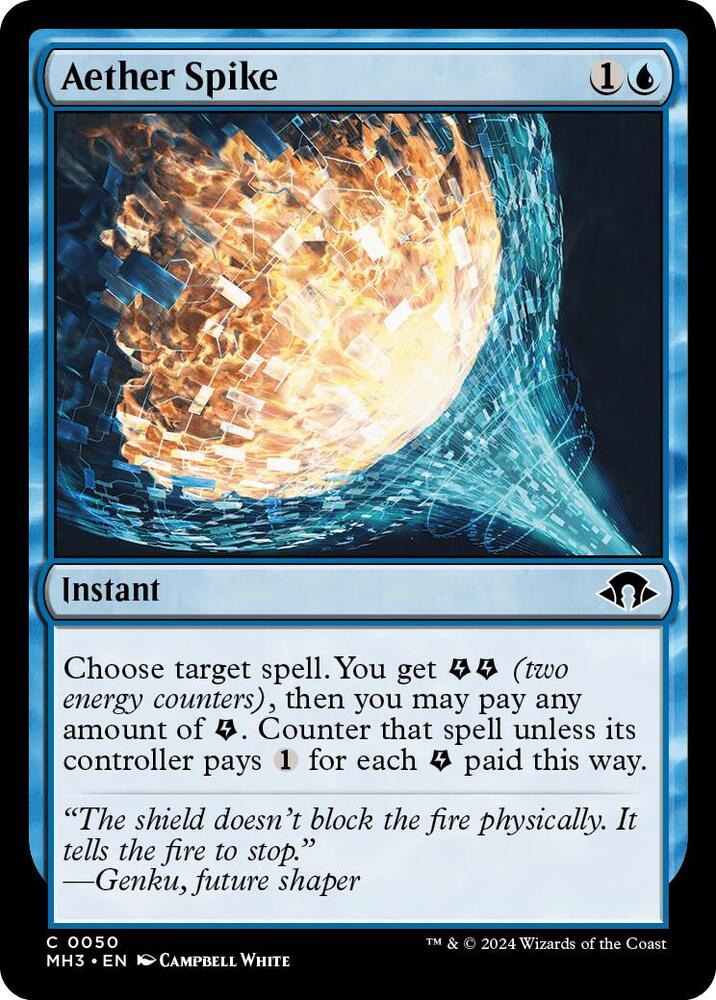 Aether Spike 50 card from Modern Horizons 3