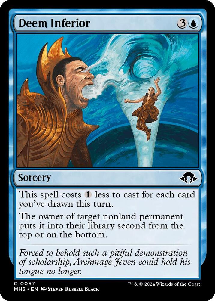 Deem Inferior 57 card from Modern Horizons 3