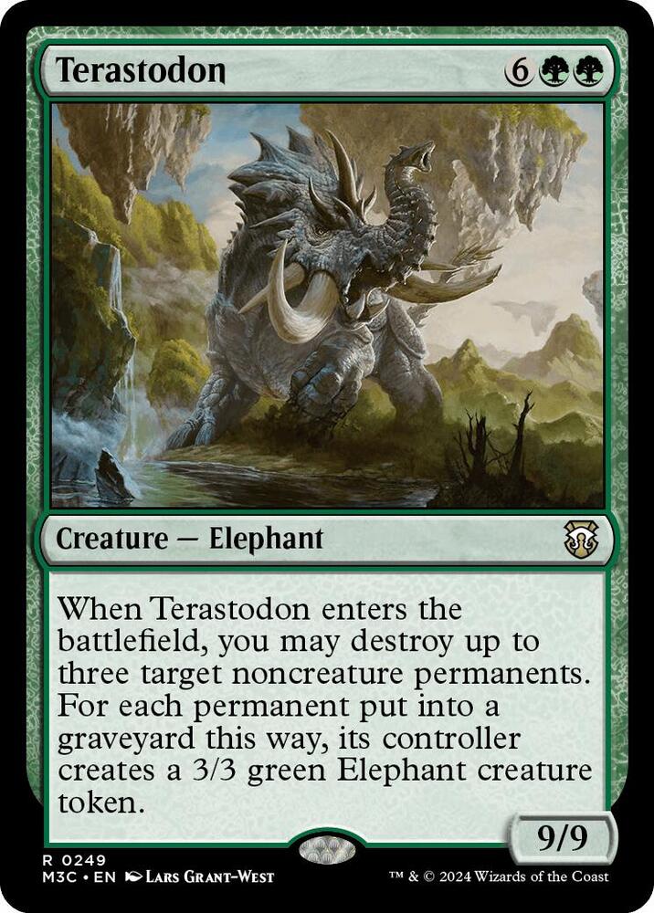 Terastodon 249 card from Commander: Modern Horizons 3